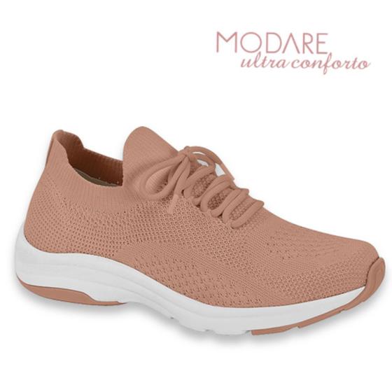 Imagem de Tenis Meia Modare Knit Original Feminino Calce Facil Fascite Plantar Esporao Ortopedico Sapatenis Casual Dia A Dia Ultraconforto