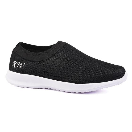 Imagem de Tênis Meia Sem Cadarço Leve Macio Slip On Runway Feminino