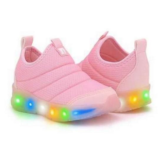 Imagem de Tênis Menina Calce Facil Novopé Conforto 2150 Slipon Com LED