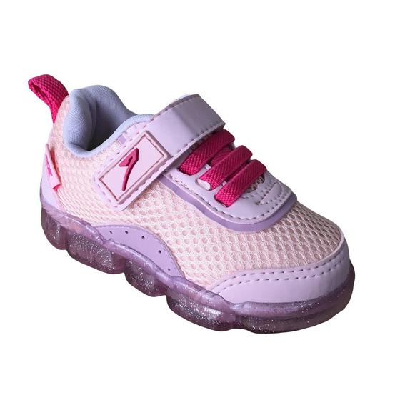 Imagem de Tênis Menina Infantil Dok Com Led Rosa/Pink 10042-929