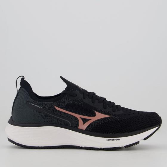 Imagem de Tênis Mizuno Cool Ride 2 Feminino Preto e Rosê