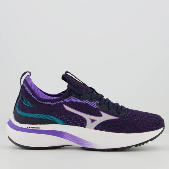 Imagem de Tênis Mizuno Glow Feminino Roxo e Marinho