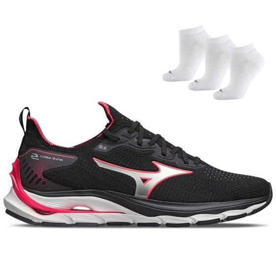 Imagem de Tênis Mizuno Wave Mirai 5 Feminino + 3 Pares de Meias