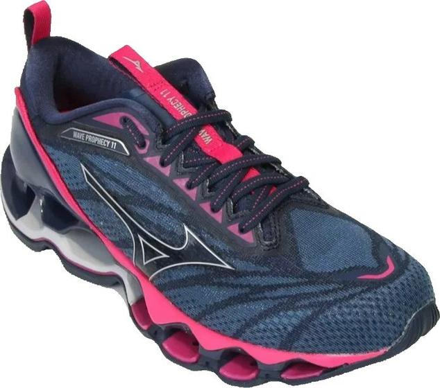 Imagem de Tênis Mizuno Wave Prophecy 11 Azul e Rosa