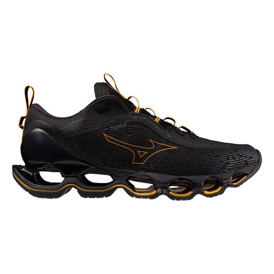 Imagem de Tênis Mizuno Wave Prophecy 13 - Masculino - Preto-Dourado