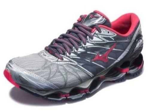 Imagem de Tenis Mizuno Wave Prophecy 7 Cinza e Rosa