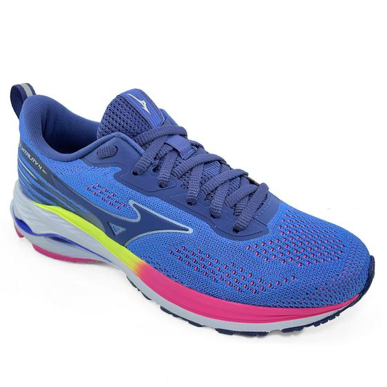 Imagem de Tênis Mizuno Wave Vitality 4 Feminino - Azul e Rosa