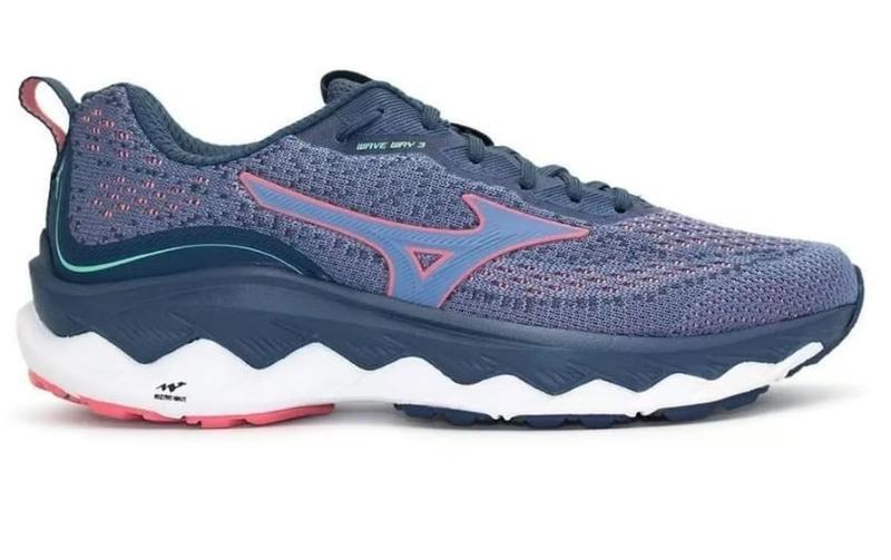 Imagem de Tênis Mizuno Wave Way 3  Feminino-  Azul