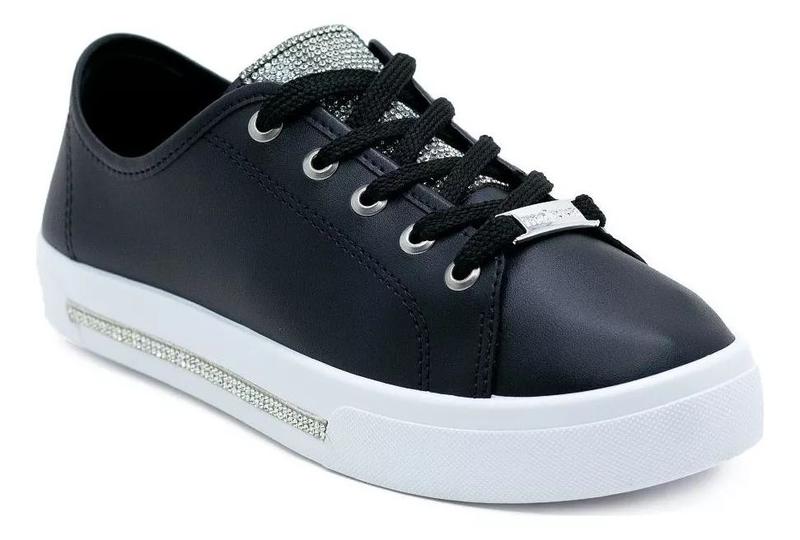 Tênis Feminino Moleca Preto TÃªnis Moleca Adulto Tênis Casual