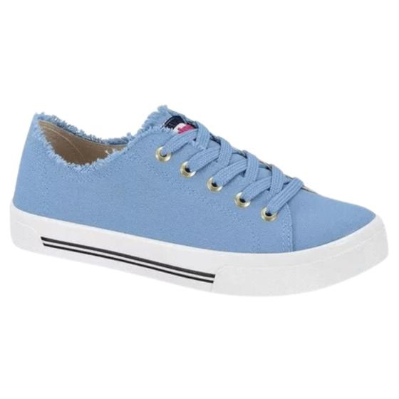 Imagem de Tênis Moleca  Casual Desfiado Feminino Azul 5667.322