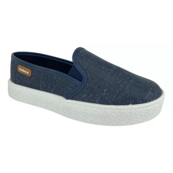 Imagem de Tenis Moleca Feminino Slip On Jeans Enfiar o Pe 5712.304