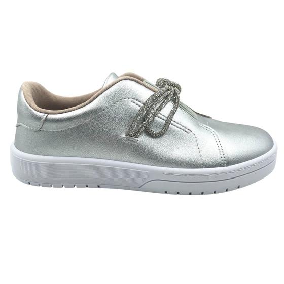 Imagem de Tênis Moleca Flat Form com Brilho Prata 5791107