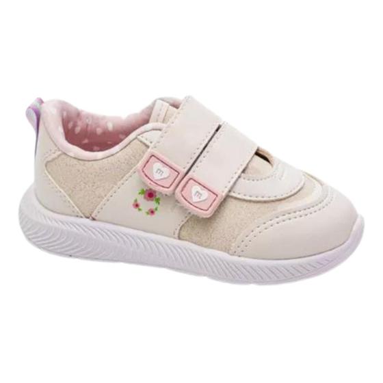 Imagem de Tênis Molekinha Casual Infantil Menina Flores 2723.108