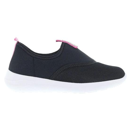 Imagem de Tênis Molekinha Infantil Slip On Strass- Preto/ Rosa