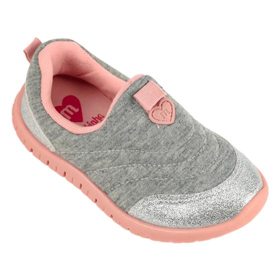 Imagem de Tênis Molekinha Menina Tecido Moleton Slip On 2736.100 (65562)