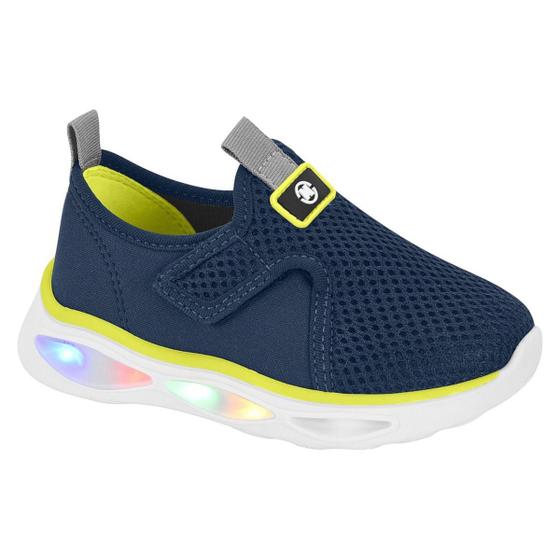 Imagem de Tenis Molekinho 2620.111 Led Cace Fácil Knit Infantil