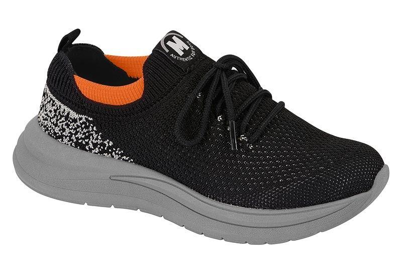 Imagem de Tenis molekinho preto cinza laranja 2850.311 gaspea knit