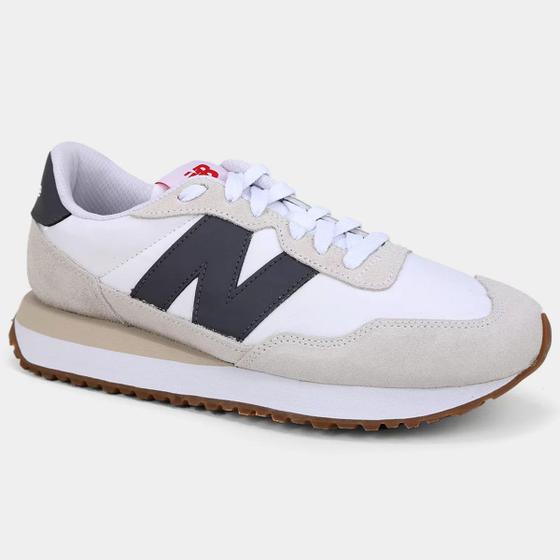 Imagem de Tênis New Balance 237 Masculino - Chumbo e Bege