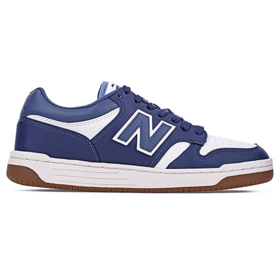 Imagem de Tênis New Balance 480 Low Azul Marinho - Masculino