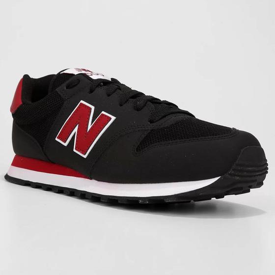 Imagem de Tênis New Balance 500 V2 Masculino - Preto e Vermelho