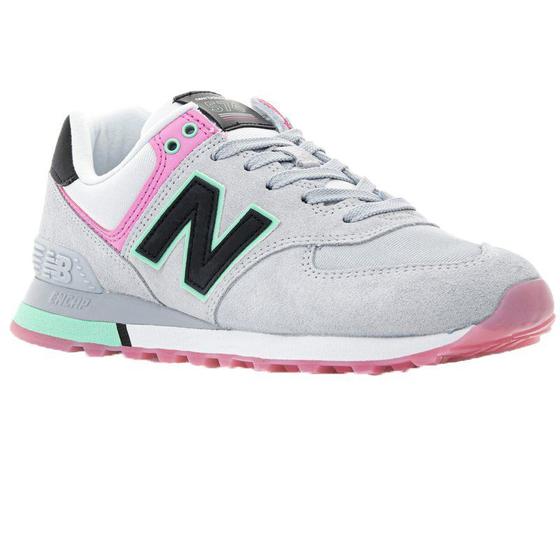 New balance cinza com rosa hot sale