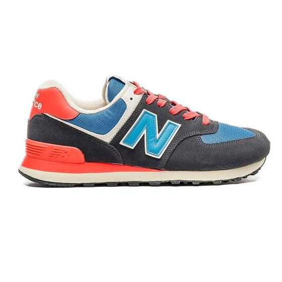 Imagem de Tênis New Balance 574v2 Unissex Preto Vermelho Azul