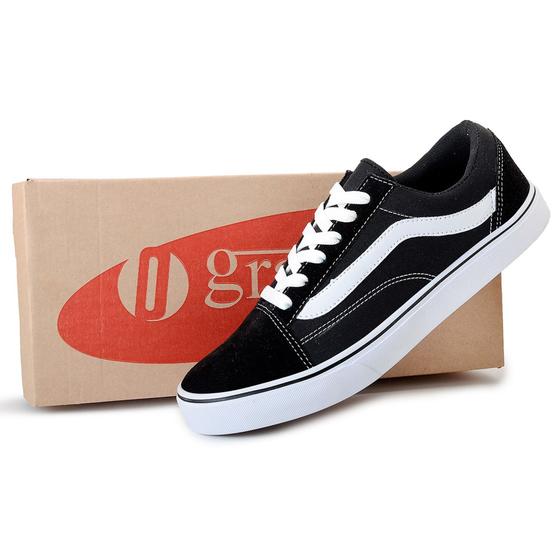 Tenis Old Adulto Masculino Skatista Skool Casual Zero Grama Menor preço em Tenis Old Adulto Masculino Skatista Skool Casual Zero Grama