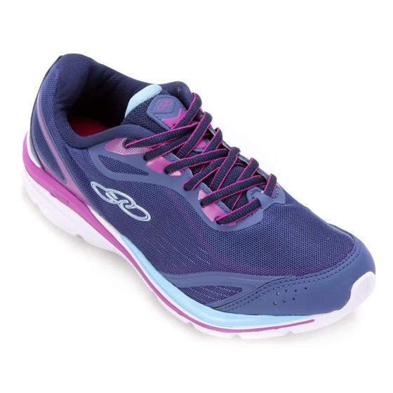 Tênis Olympikus Glam 2 Feminino - Azul e Lilás Menor preço em Tênis Olympikus Glam 2 Feminino - Azul e Lilás