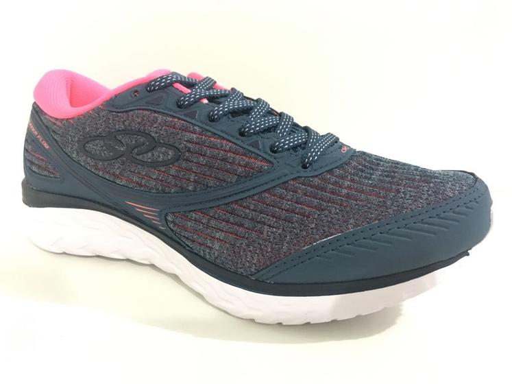 Imagem de Tênis Olympikus Runner Flow Feminino - Azul Petróleo/Rosa