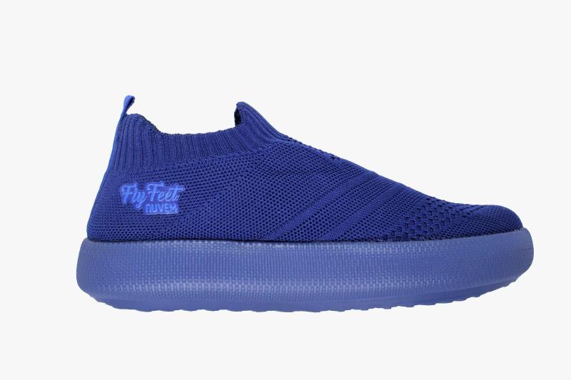 Imagem de Tenis Ortopedico Flyfeet Nuvem Knit - 38/39 - Azul Ac357 Ortho Pahuer