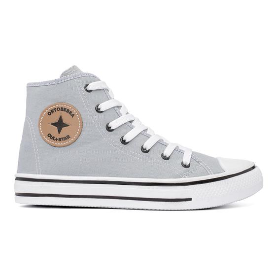 Star Cano Alto Tenis All Star Feminino Cinza Tênis Oul Star Cano