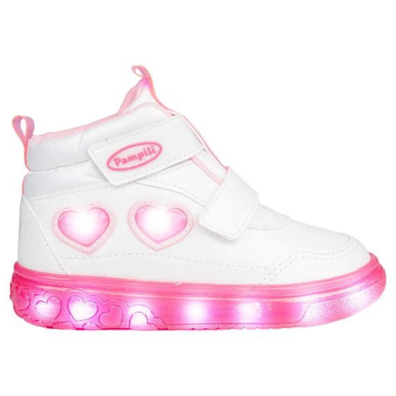 Imagem de Tenis pampili sneaker luz com led infantil menina juvenil moda casual fashion