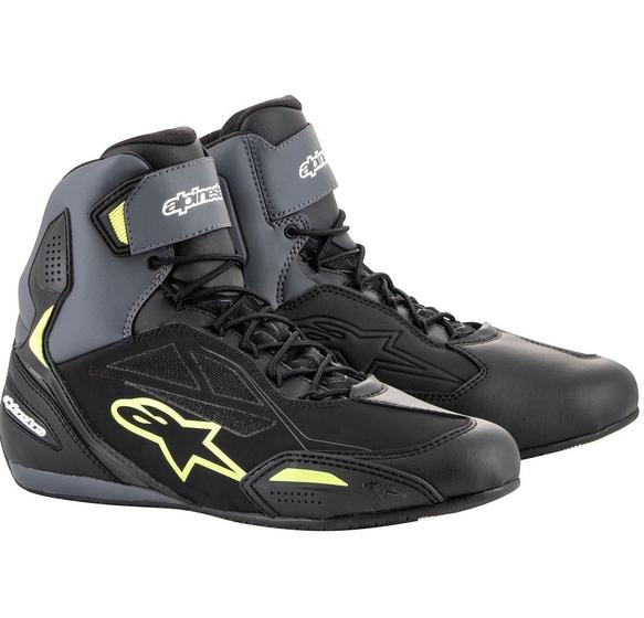 Imagem de Tenis Pilotagem Alpinestars Faster 3 Drystar Preto Amarelo