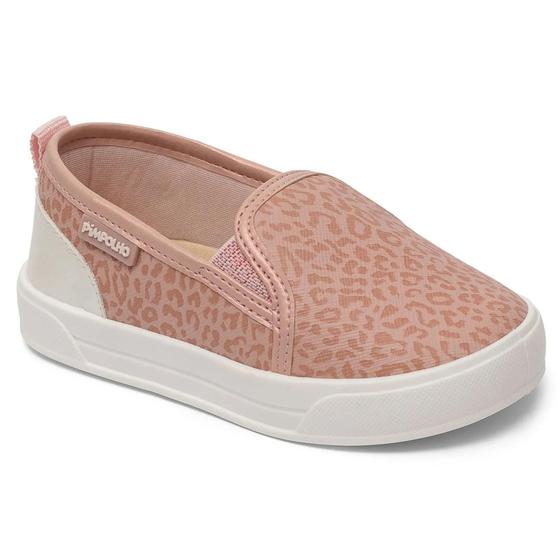 Imagem de Tênis Pimpolho Infantil Bebê Menina Slip On Metálico 16 Ao 21 Moda Kids Fácil De Calçar Casual Luxo