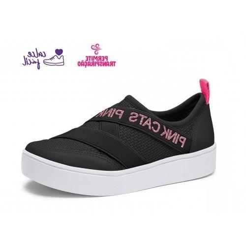 Imagem de Tenis pink cats infantil fem manila preto v2851-0010