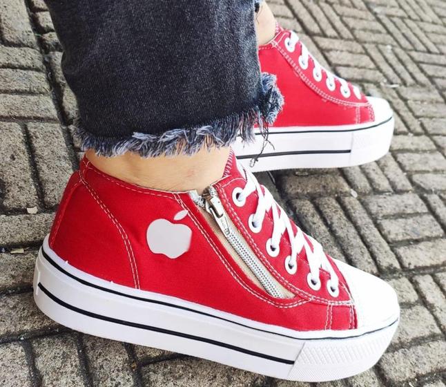 Imagem de Tenis Plataforma Via Star Shoes ref. 1000 Vermelho