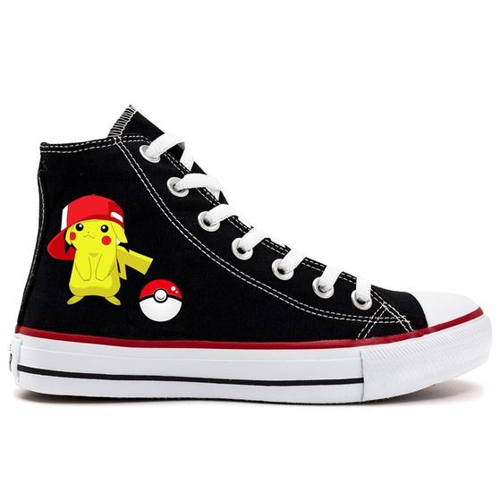 Tênis Pokemon Pikachu De Boné Pokebola Infantil E Adulto Menor preço em Tênis Pokemon Pikachu De Boné Pokebola Infantil E Adulto