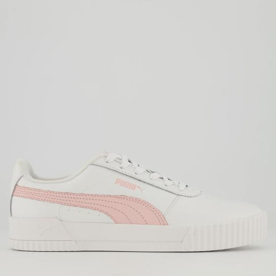 Imagem de Tênis Puma Carina L BDP Feminino Branco e Rosa