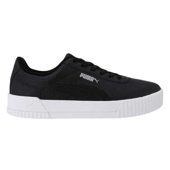 Imagem de Tênis Puma Carina L Casual Preto e Branco - Feminino