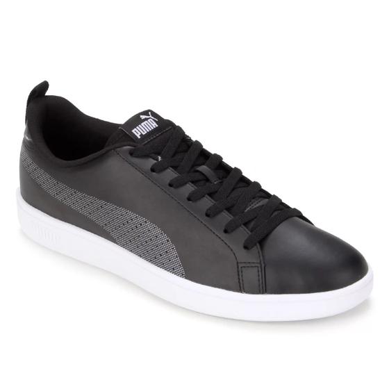 Tenis Puma Casual Smash Ace V2 Preto Branco Masculino Adulto Tenis Esportivo Magazine Luiza