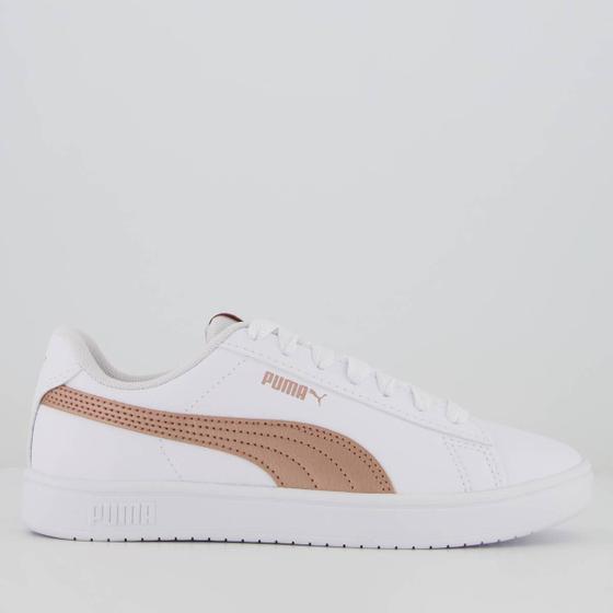 Imagem de Tênis Puma Rickie Classic Feminino Branco e Rosê