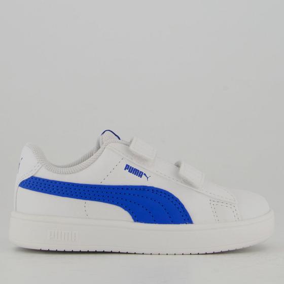 Imagem de Tênis Puma Rickie Classic V Infantil Branco e Azul