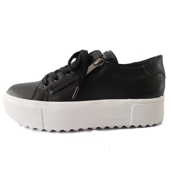 Tênis Feminino TÃªnis Quiz Flatform Preto Tênis Quiz Casual