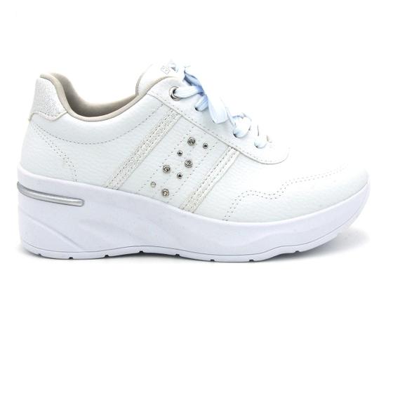 Imagem de Tênis Ramarim 2496102 Sneaker Salto Anabela Casual Meia Pata Feminino