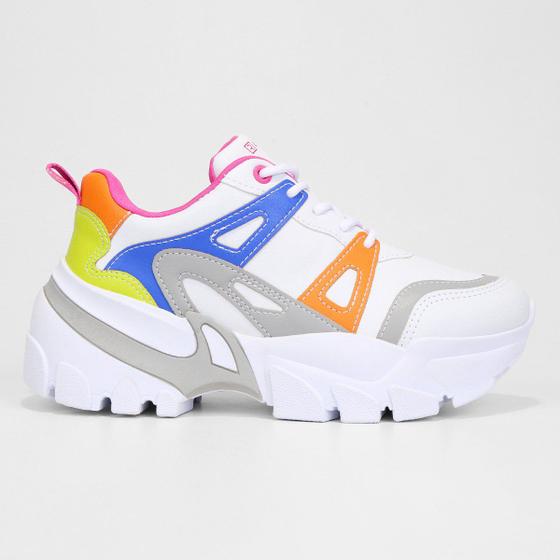 Tênis Ramarim Chunky Multicolorido Feminino Menor preço em Tênis Ramarim Chunky Multicolorido Feminino