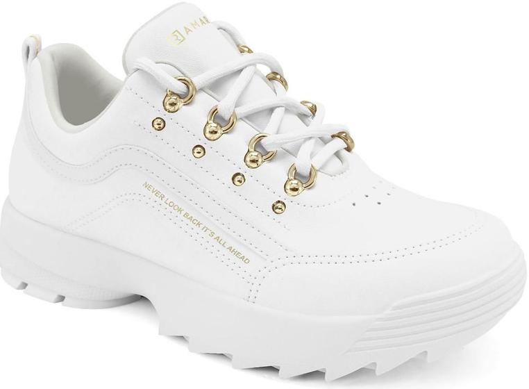 Slip On Tenis Ramarim Dourado Tênis Casual Ramarim Tenis Branco