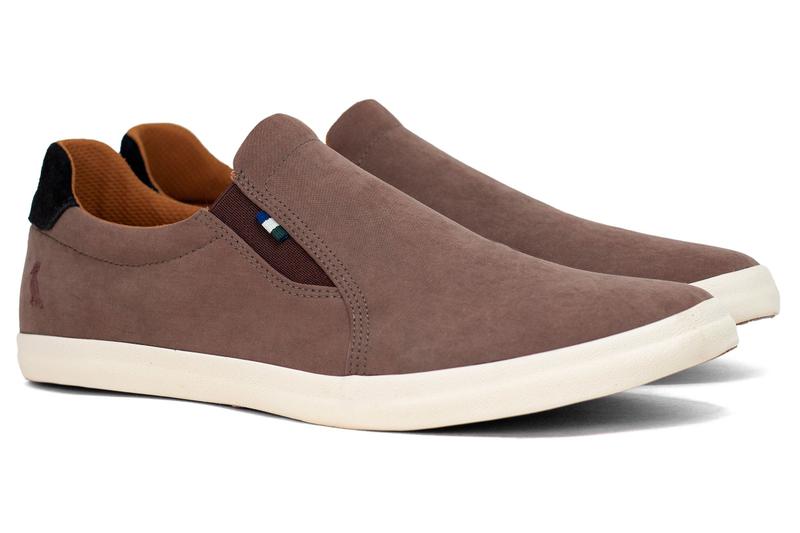 Imagem de Tênis Reserva Go Lapa Slip On Couro Elástico Casual Calce Fácil Confortável 750010010 750010015 750170011