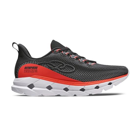 Imagem de Tênis Running Masculino Olympikus Perfect 3 Preto E Vermelho