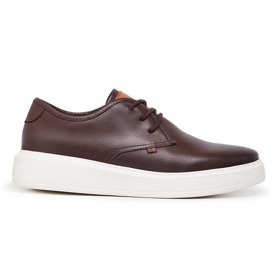Tênis Sapatênis Derby Casual Masculino Em Couro Solado EVA EROS Menor preço em Tênis Sapatênis Derby Casual Masculino Em Couro Solado EVA EROS