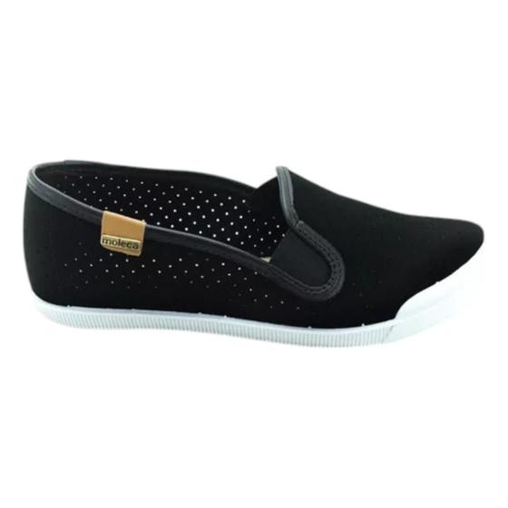 Imagem de tenis sapatilha moleca feminino slip on microperfuros milano